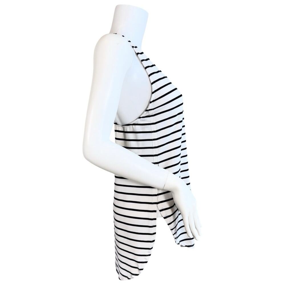 Tart Collections Racerback Black & White Stripe Tank SZ M $99 - Picture 7 of 10